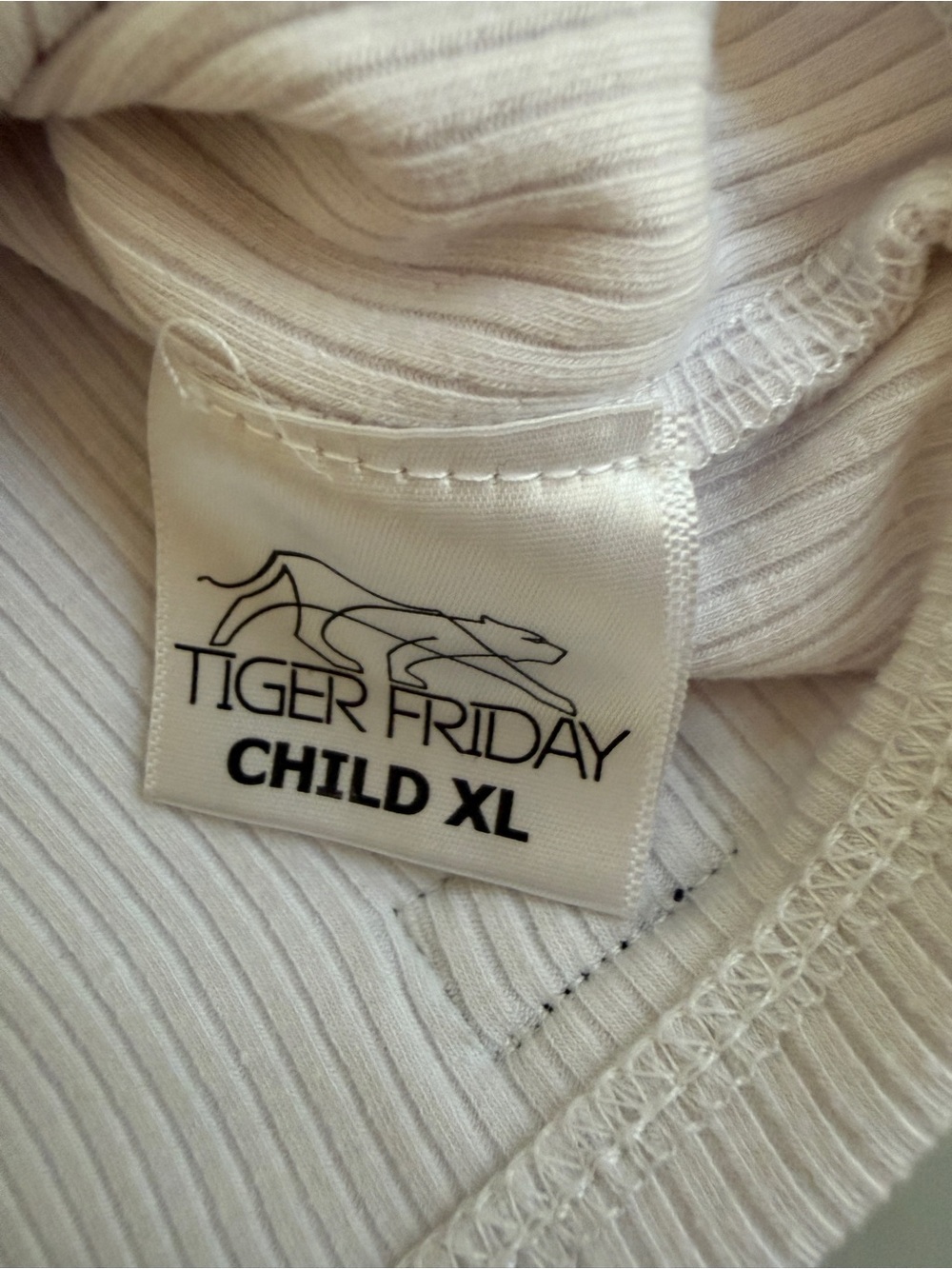 Tiger Friday White Long-Sleeve Dance Crop Top - Picture 4 of 4